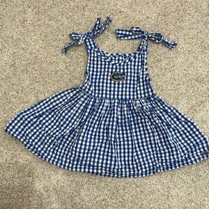Florida Gators Garb Girls Toddler Gingham Sleeveless Dress blue size 2T